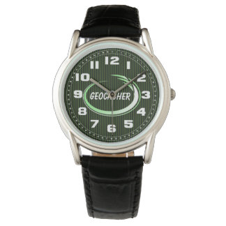 Geocacher Green Splash Horloge