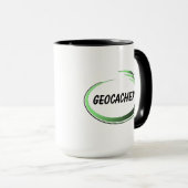 Geocacher Green Splash Mok (Voorkant rechts)