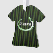 Geocacher Green Splash Ornament (voorkant)
