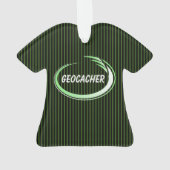 Geocacher Green Splash Ornament (achterkant)