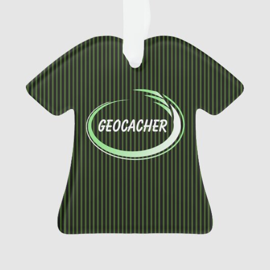 Geocacher Green Splash Ornament (voorkant)
