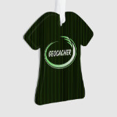 Geocacher Green Splash Ornament (voorkant)