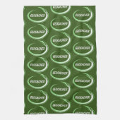 Geocacher Green Splash Theedoek (Verticaal)