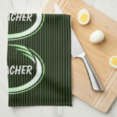 Geocacher Green Splash Theedoek (Quarter Fold)