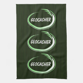 Geocacher Green Splash Theedoek