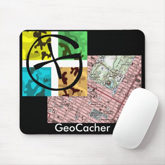 GeoCacher Mousepad Muismat (Met muis)