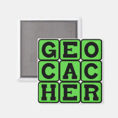 Geocacher, Navigatie Hobby Magneet (Voorkant / Achterkant)