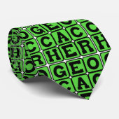 Geocacher, Navigation Hobby Stropdas (Opgerold)