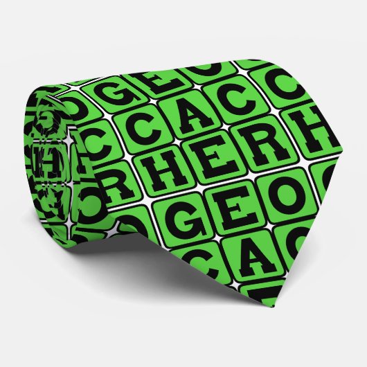 Geocacher, Navigation Hobby Stropdas (Opgerold)