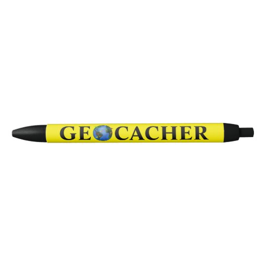 Geocacher Pen Earth w/ Geocaching Vlaggen Uw Kleur (Voorkant)
