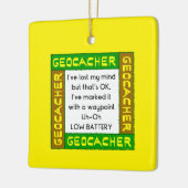 Geocacher verloor geest in groen keramisch ornament (Links)
