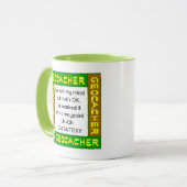 Geocacher verloor geest in groen mok (Voorkant links)