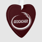 Geocacher White Splash Ornament (voorkant)