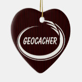 Geocacher Witte Splash Keramisch Ornament (Rechts)