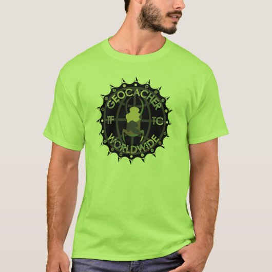 Geocacher WorldWide T-shirt (Voorkant)
