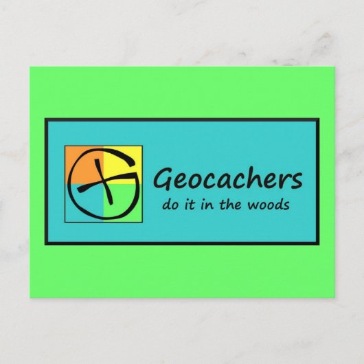 Geocachers Briefkaart (Voorkant)