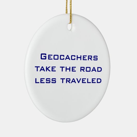 Geocachers kerstversiering keramisch ornament (Rechts)