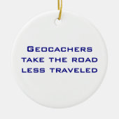 Geocachers kerstversiering keramisch ornament (Voorkant)