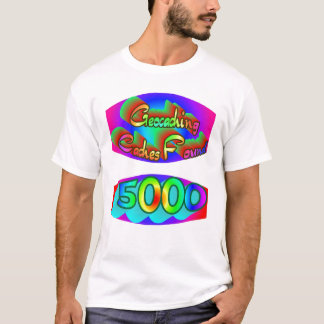 Geocaching 5000 vinds t-shirt