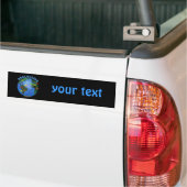 Geocaching Aarde met de vlaggen van het Geheime vo Bumpersticker (Op Truck)