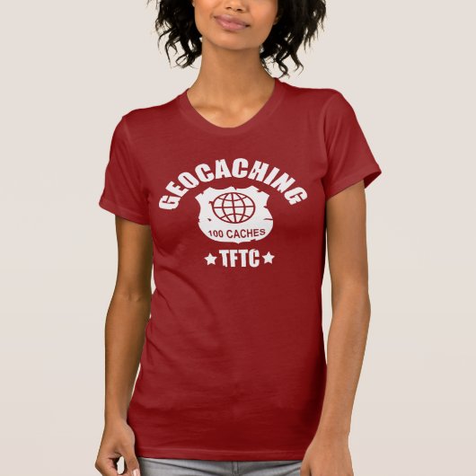 Geocaching Award 100 T-shirt (Voorkant)