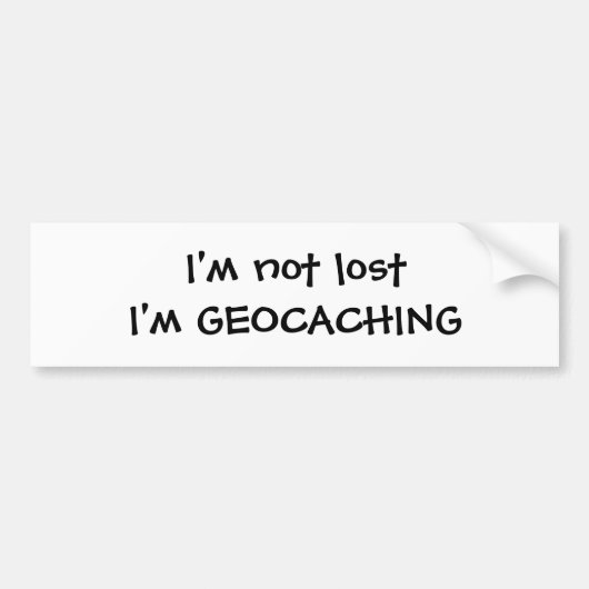 Geocaching Bumpersticker (Voorkant)