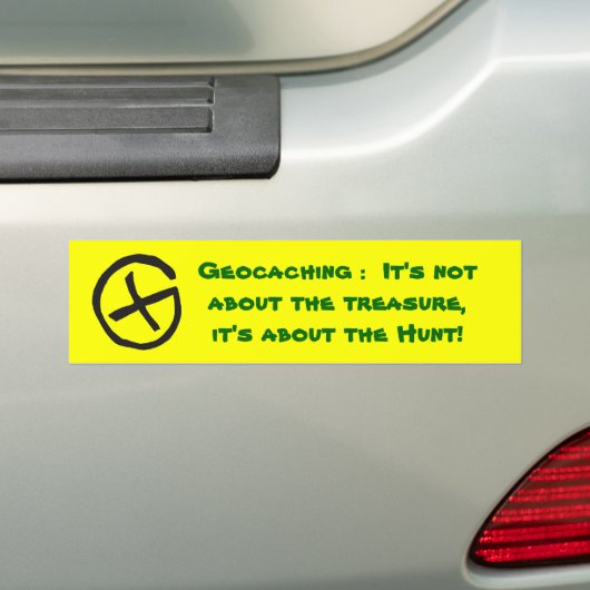 Geocaching Bumpersticker (Op auto)