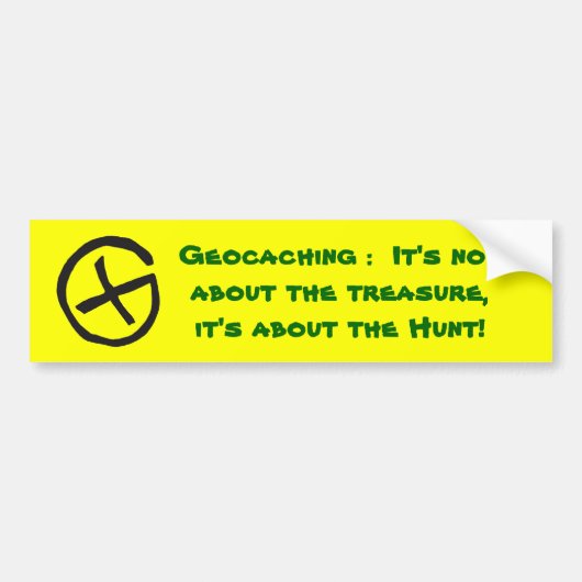 Geocaching Bumpersticker (Voorkant)