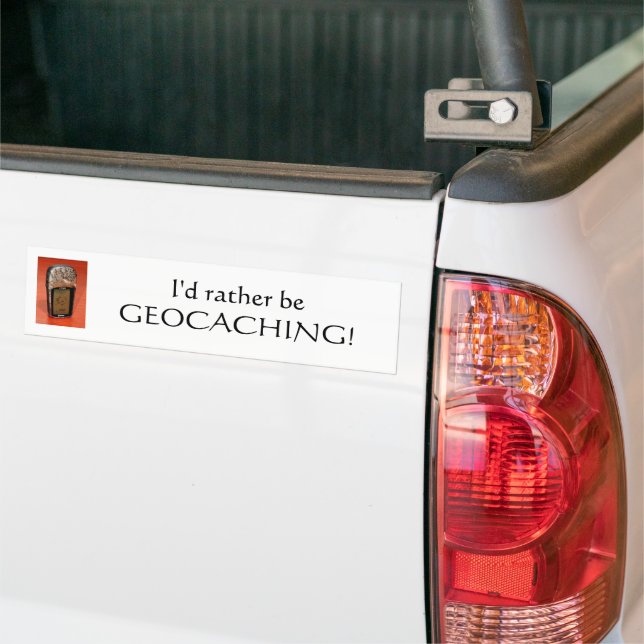Geocaching Bumpersticker (Op Truck)