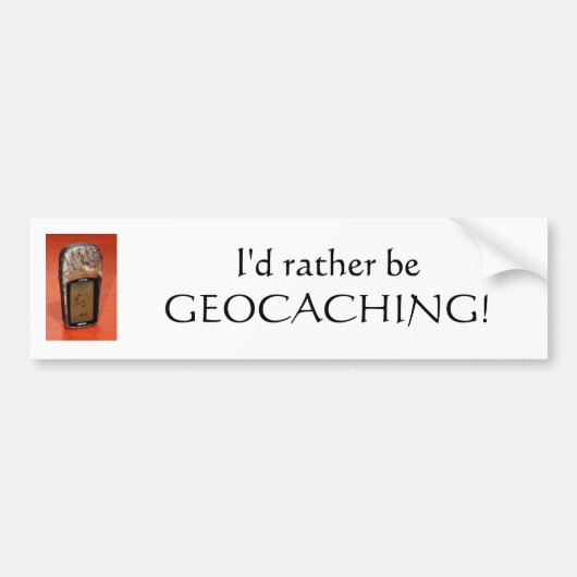 Geocaching Bumpersticker (Voorkant)