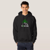 Geocaching Cache Radar Gps Geocacher Hoodie (Voorkant volledig)