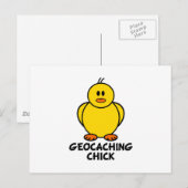 Geocaching Chick Briefkaart (Voorkant / Achterkant)