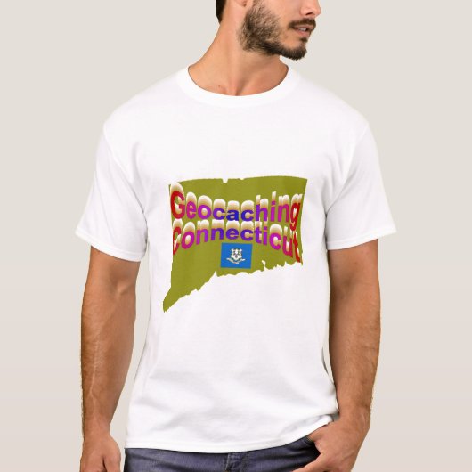 Geocaching Connecticut T-shirt (Voorkant)