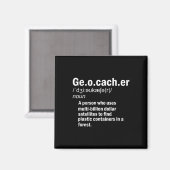 Geocaching Definitie Geocacher Magneet (Voorkant / Achterkant)