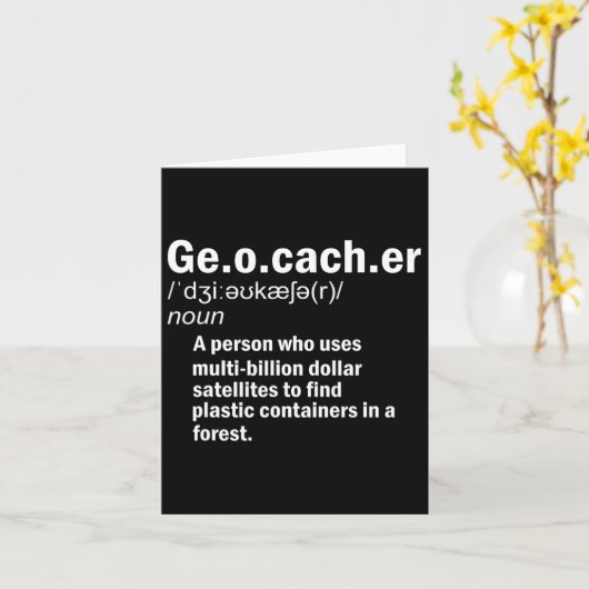 Geocaching Definition Geocacher Kaart (Gele Bloem)