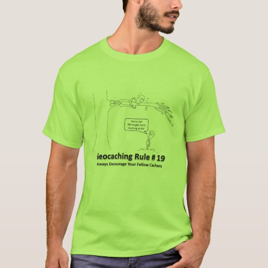 Geocaching DNF - Bevordering 2 T-shirt (Voorkant)