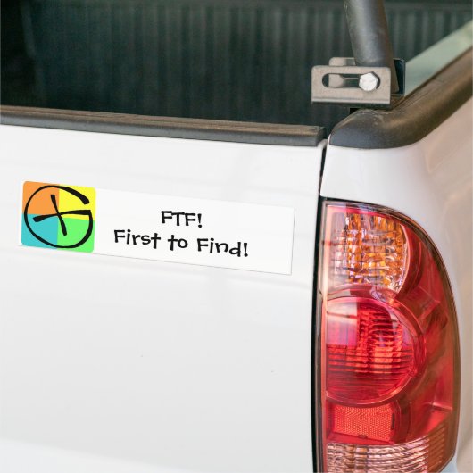 Geocaching FTF - Bumpersticker (Op Truck)