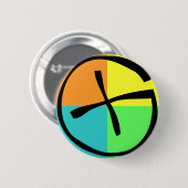 Geocaching Gear Ronde Button 5,7 Cm (Voorkant /achterkant)