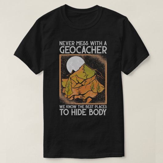 Geocaching Geo Caching Geocacher T-shirt (Design voorkant)