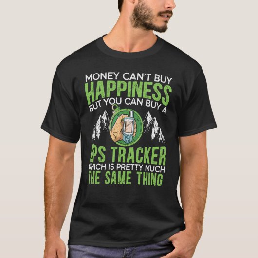 Geocaching Geocacher Cache Gps Tracking Treasure H T-shirt (Voorkant)