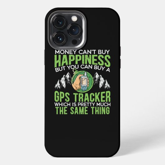 Geocaching Geocacher Cache GPS Tracking Treasure iPhone Hoesje (Achterkant)