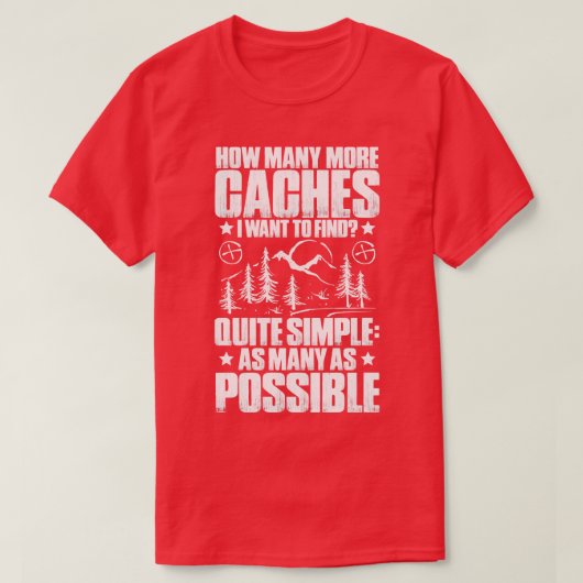 Geocaching Geocacher Geocache Gift Cadeau T-shirt (Design voorkant)