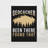 Geocaching Geocacher Gezegde Kaart (Voorkant)