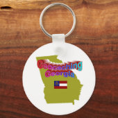 Geocaching Georgia Sleutelhanger (Voorkant)
