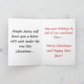 Geocaching Holiday Christmas Wenskaart Feestdagen Kaart (Binnen)