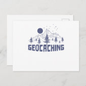 Geocaching in der Natur Briefkaart (Voorkant / Achterkant)