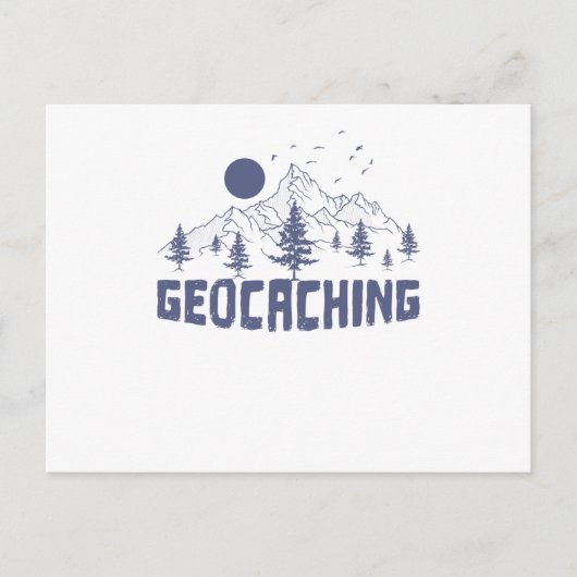 Geocaching in der Natur Briefkaart (Voorkant)