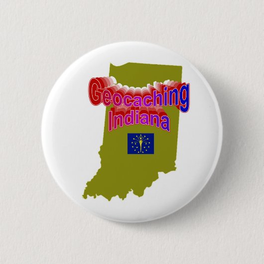 Geocaching Indiana Button (Voorkant)