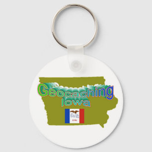 Geocaching Iowa Sleutelhanger