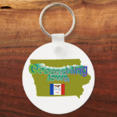 Geocaching Iowa Sleutelhanger (Voorkant)